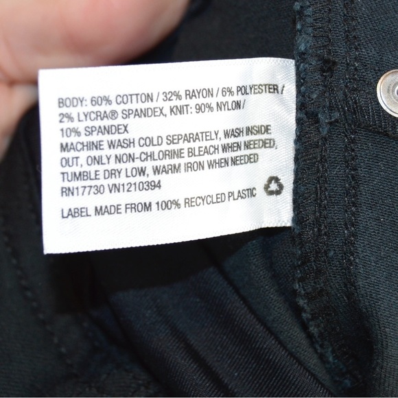 Isabel Maternity Skinny Stretchy Black Over Belly Crossover Jeans, Size 4 NEW - Picture 11 of 12